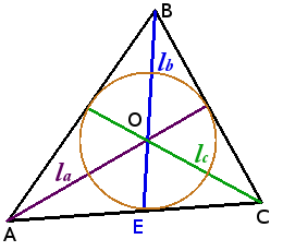 Коло вписане в трикутник
